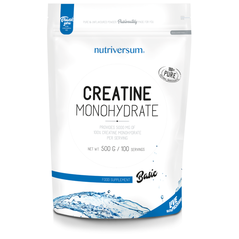 Nutriversum Basic Creatine Monohydrate 100serv 500g Maxmuscle Elite 7781